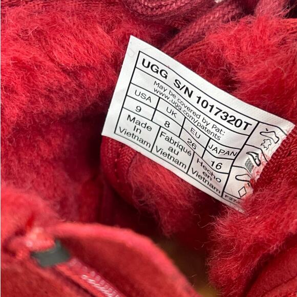 Ugg Neumel II Suede Chukka Red Boots Toddlers Size 9 (S/N 1017320T) - Picture 10 of 10